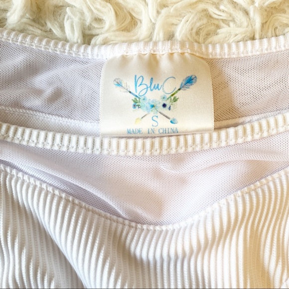 NWT High Waist White Bikini - Picture 4 of 5
